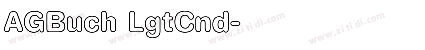 AGBuch LgtCnd字体转换